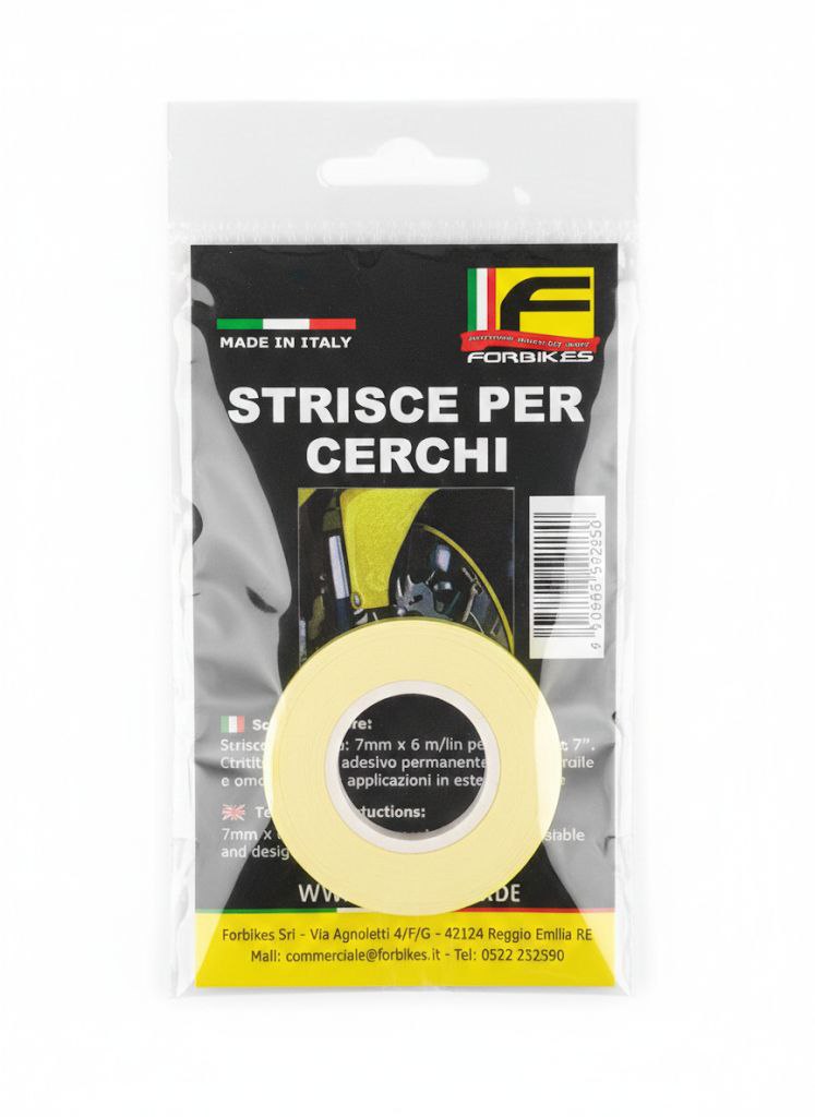 striscia adesiva giallo fluo