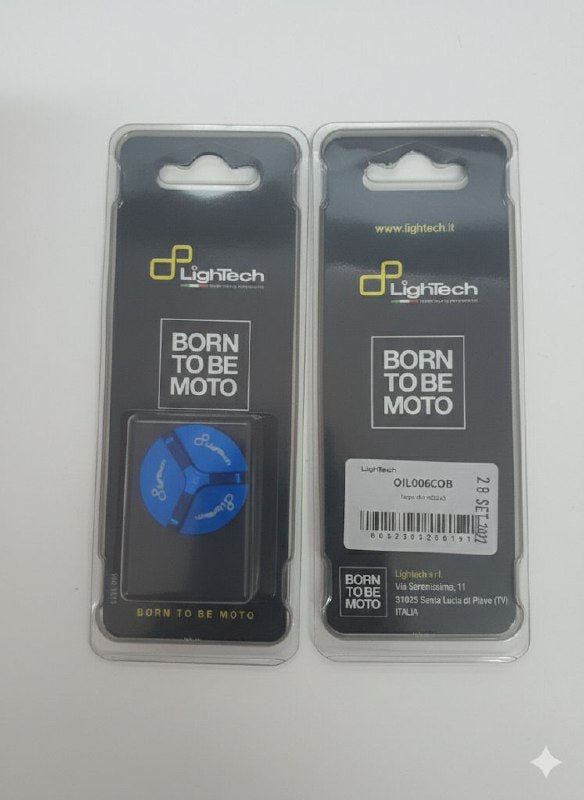 Tappo Olio Motore LighTech OIL006COB – Ergal CNC M26x3 Cobalto